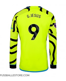 Günstige Arsenal Gabriel Jesus #9 Auswärtstrikot 2023-24 Langarm